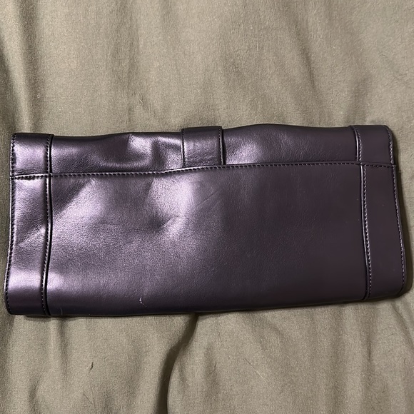 Anne Klein Black Leather Clutch - Picture 3 of 3